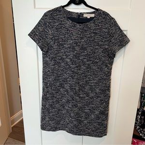 Navy Spotted LOFT Dress Size 14